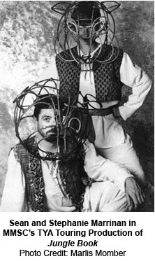 Sean and Stephanie Marrinan in MMSC's TYA Touring Production of Jungle Book