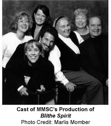 Cast of MMSC's production of Blithe Spirit